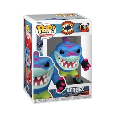 Afbeelding van Funko POP! TV: Street Sharks Streex Verzamelbaar Vinyl Figuur Cadeau Idee Officiële Merchandise Ad Icons Fans Model voor Verzamelaars en Display