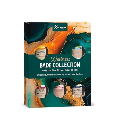 Afbeelding van Kneipp Cadeauset Wellness Bade Collection, geschenkverpakking met 5 populaire badolie van Voor een moment ontspanning en welzijn x 20 ml testmaten om kennis te maken