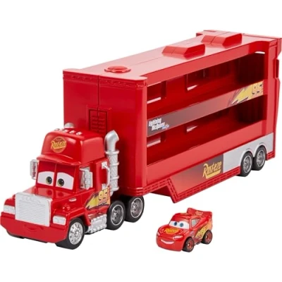 Afbeelding van Mattel Pixar Mack Miniracers Transporter met 1 Miniracer