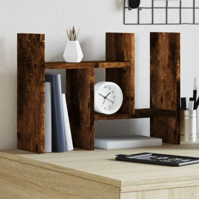 Afbeelding van Bureau organiser 34,5x15,5x35,5 cm hout gerookt eikenkleurig