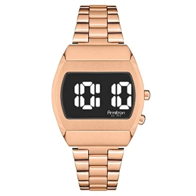 Afbeelding van Armitron Sport Retro multifunctioneel digitaal armbandhorloge voor heren, rosé goud (40/8475BWRG)