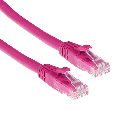 Afbeelding van ACT IB2405 U/UTP CAT6A Patchkabel Snagless Roze 5 meter