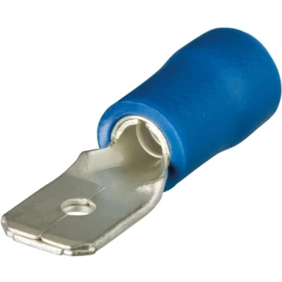 Afbeelding van Knipex 9799111 Stekker Plat 6,3x0,8 mm² 1,5 2,5 Blauw (100st)