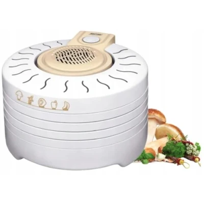 Afbeelding van MPM MSG 03 Elektrische voedseldroger voor levensmiddelen, 4 uitbreidbare schalen van 28 cm, fruit, paddenstoelen en groenten, 250 W