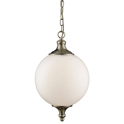 Afbeelding van Searchlight ATOM Hanglamp 1 Lichts Antiek Brons