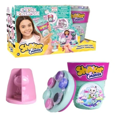 Afbeelding van Shaker Maker, Poeder voor het maken van figuren, artistieke en handmatige activiteit, model Gabby magische huis, kinderen vanaf 5 jaar, HKG00, meerkleurig