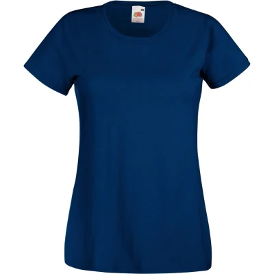 Afbeelding van Fruit Of The Loom Dames / Vrouwen Damens Fit Valueweight T shirt met korte mouwen (Marine)