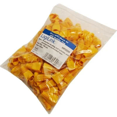 Afbeelding van LogiLink knikbescherming f. 8P8C Modularst. 100 Stk. geel