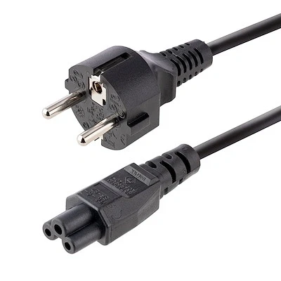 Afbeelding van StarTech.com 753E 3M POWER LEAD electriciteitssnoer Zwart CEE7/7 C5 stekker