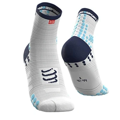 Afbeelding van Compressport ProRacing Loopsokken voor volwassenen, hoogwit, blauw T4