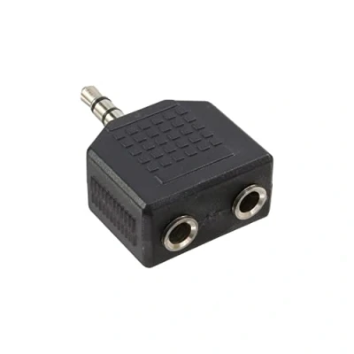 Afbeelding van InLine® Audio adapter, 3.5mm M naar 2x V, stereo