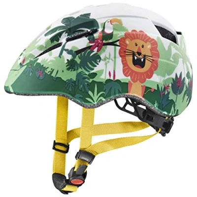 Afbeelding van uvex kid 2 cc lichte fietshelm voor kinderen individueel passysteem uitbreidbaar met led licht safari matt 46 52 cm