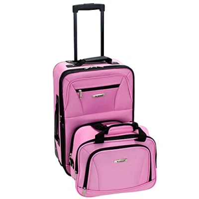 Afbeelding van Rockland Mode Softside Rechtopstaande Bagage Set, roze, Eén maat, Set