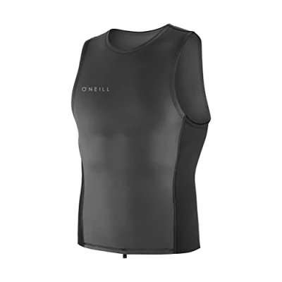 Afbeelding van O&#039;;Neill Reactor Ii 2MM neopreen Wetsuit Vest Top Black UV Zon Protection en SPF Properties Hidden Key Pocket