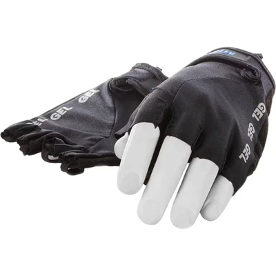 Afbeelding van Mirage Lycra handschoen maat m gel zwart korte vinger op kaart