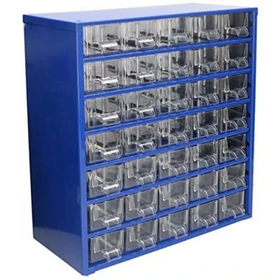 Afbeelding van KOTARBAU® Werkplaats opbergdoos met schuifladen 306 x 327 155 cm sorteerdoos 35K kleine onderdelen magazijn metaal
