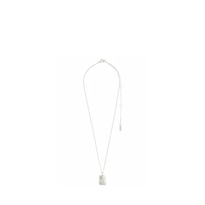 Afbeelding van Pilgrim Gemini Recycled Zodiac SIGN Necklace Unisex Ketting, Maat: One Size, Silver plated
