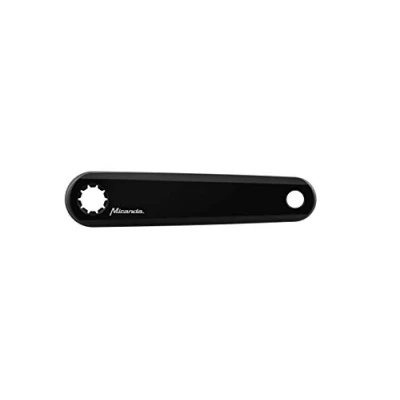 Afbeelding van Miranda MIS17 unisex volwassen E fiets fit legering krukassen Delta stijl 150mm zwarte crankels zwart,