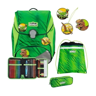 Afbeelding van Scout Alpha SET 4TEILIG Etui voor kinderen, Maat: One Size, Dino rex