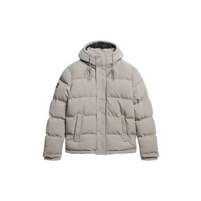 Afbeelding van Superdry Everest Hooded Puffer Winterjas, Heren, Maat: Large, Alloy grey