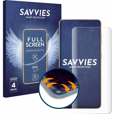 Afbeelding van Savvies Screenprotector voor Samsung Galaxy S21 / 5G Folie Beschermfolie transparant volledig dekking (4 Stuks)
