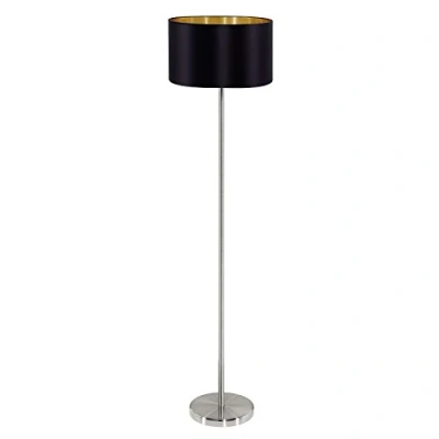 Afbeelding van EGLO vloerlamp Maserlo zwart/goud