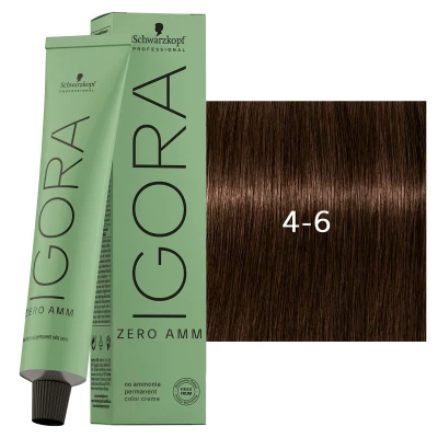 Afbeelding van Schwarzkopf Igora Zero Amm 4 6 Medium Brown Chocolate 60 ml