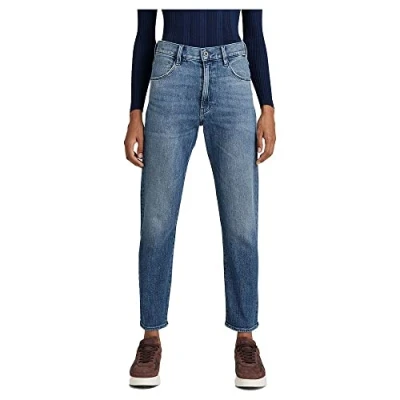 Afbeelding van G Star Raw dames Jeans Virjinya Slim, Blauw (aded Santorini C911 c767), 26W / 30L