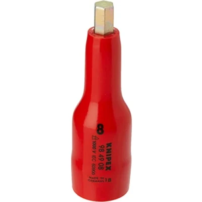 Afbeelding van Knipex dop voor ratel binnenzeskantschroeven met binnenvierkant 1 2 75 mm 8 98 49 08