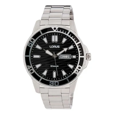 Afbeelding van Lorus RH355AX9 Horloge staal zilverkleurig zwart 42 mm