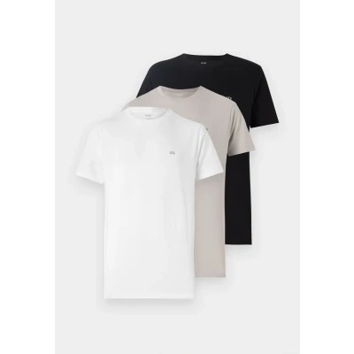 Afbeelding van GAP Everyday SOFT Micro LOGO 3 PACK Tshirt basic, Heren, Maat: XS, Multi coloured