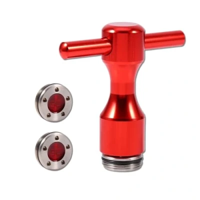 Afbeelding van Antilog Putter gewicht moersleutel tool, 2 stks 25 40g Rode Golf Gewichten + Wrench Spanner Tool Voor Scotty Cameron Putters (30G)
