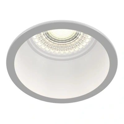 Afbeelding van Maytoni inbouwdownlight Reif, wit/wit, Ø 6,8 cm, aluminium