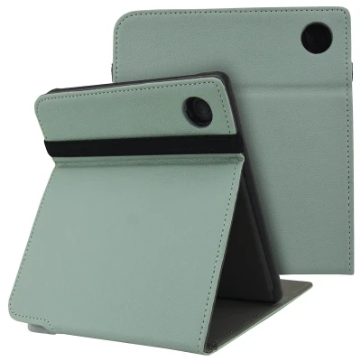 Afbeelding van Kobo Libra Colour Hoes: imoshion Stand Flipcase Lichtgroen Kunstleder E Reader Hoezen