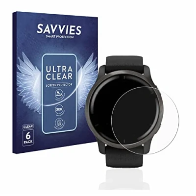 Afbeelding van Savvies Screenprotector voor Garmin Venu 2 Folie Beschermfolie transparant (6 Stuks)
