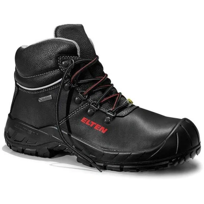 Afbeelding van ELTEN Veiligheidsschoenen RENZO GTX XW Mid ESD S3 CI, heren, leer, stalen neus, licht, robuust, zwart, maat: 45