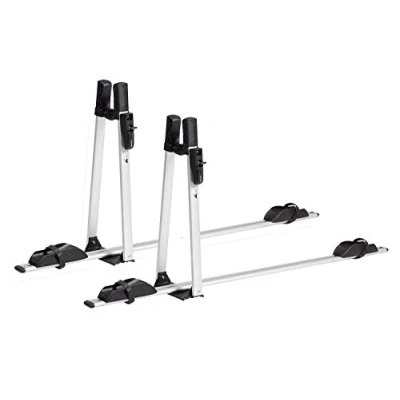 Afbeelding van VDP Fietsendrager, aluminium, premium dakfietshouder, afsluitbaar (2 x fietsendrager)