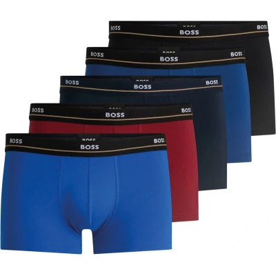Afbeelding van BOSS 5P Essential Boxershorts, Heren, Maat: Small, Patterned twelve