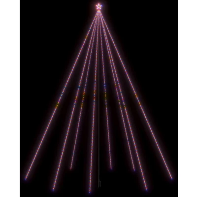 Afbeelding van Kerstboomverlichting 1300 LED&#039;s binnen/buiten 8 m meerkleurig