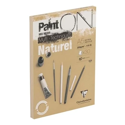 Afbeelding van Paint On Multi Techniques Naturel A5 14,8 x 21 cm 250g/m2 30 Sheets