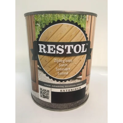 Afbeelding van Restol Houtolie Zijdeglans Indianagrijs 1 liter