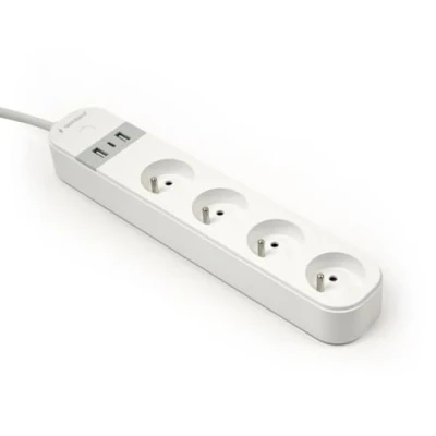 Afbeelding van Gembird TSL PS F4U 01 W intelligente stekkerdoos 4 AC uitgang(en) Type F 1,5 m 3 3680 Wit