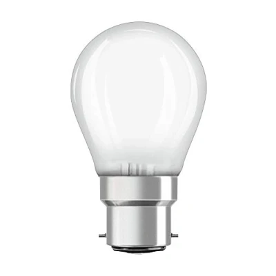 Afbeelding van OSRAM LED lamp Lampvoet: B22d Warm wit 2700 K 4 W mat Retrofit CLASSIC P [Energie efficiëntieklasse A++]