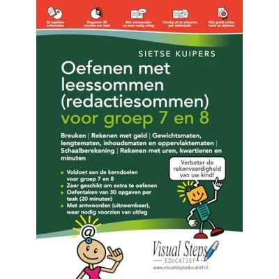 Afbeelding van Oefenen met leessommen (redactiesommen) voor groep 7 en 8 (Paperback)