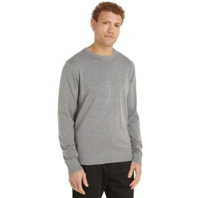 Afbeelding van Tommy Hilfiger Essential CREW NECK Trui, Heren, Maat: 3XL, Medium grey heather