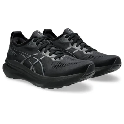 Afbeelding van Asics Gelkayano 31 Stabiliteit hardloopschoenen, Dames, Maat: 43.5, Black Textiel/ synthetisch