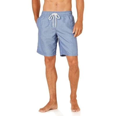 Afbeelding van Amazon Essentials Sneldrogende zwembroek voor heren, 22,9 cm, blauwe geometrische print, XL