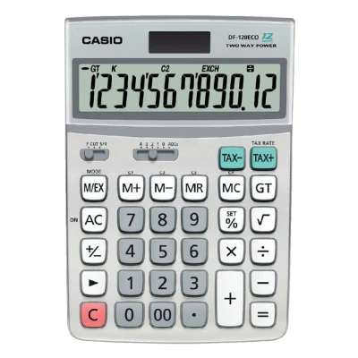 Afbeelding van Rekenmachine Casio DF 120 ECO
