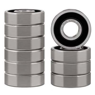 Afbeelding van XiKe 10 Stuks 609 2RS Afgedicht Kogellager 9x24x7mm, Chroomstaal/Voorgesmeerd/Rubberen afdichtingen, 609RS Miniatuur diepgroefkogellagers