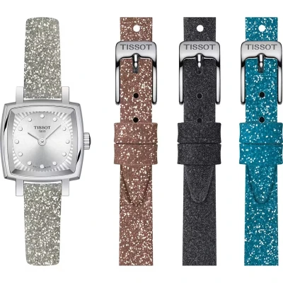 Afbeelding van Tissot Lovely Square Festive Kit T0581091703602 Horloge Leer Roze Ø 20 mm